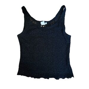 Elegant Black Lace Women's Top